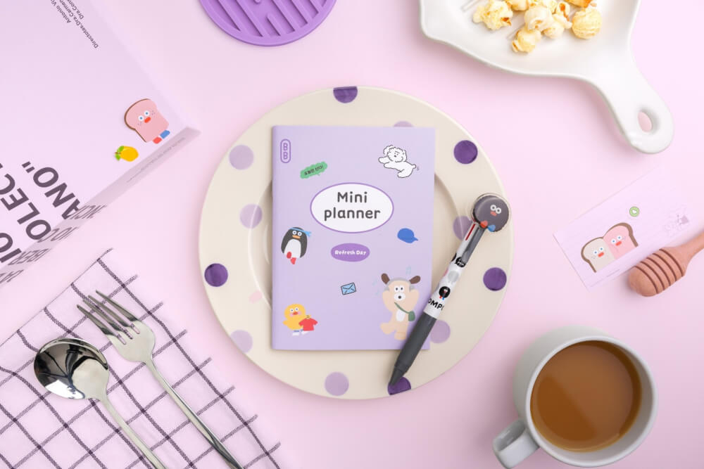 สมุดแพลนเนอร์ Ropamoda romane mini planner สีม่วง